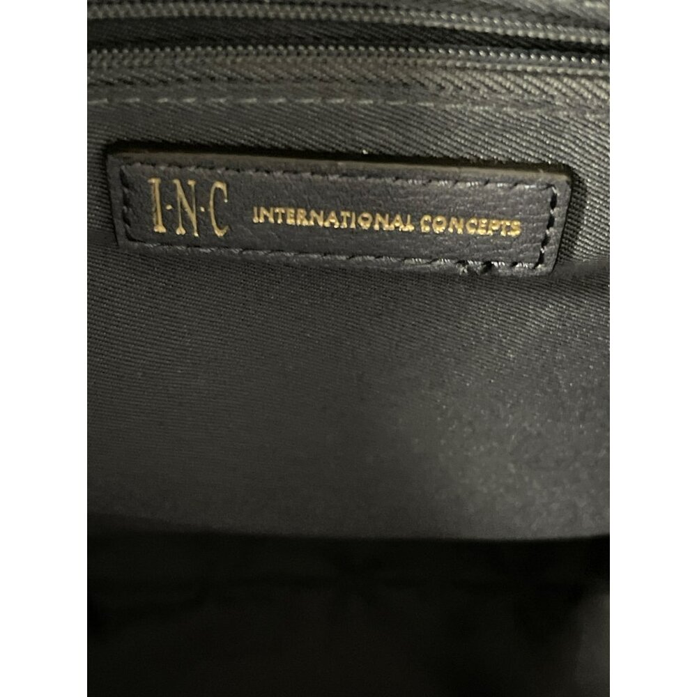 Inc International Concepts Navy Faux Leather Tote Bag New - Picture 6 of 6